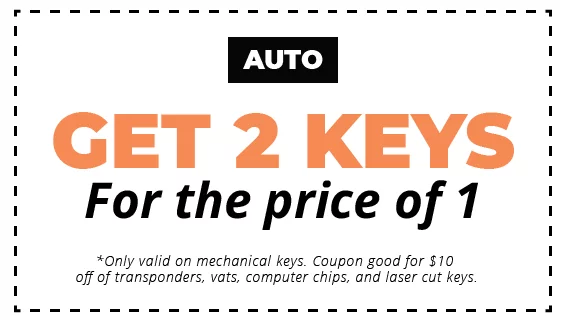 Get 2 Keys for the Price of 1 copuon